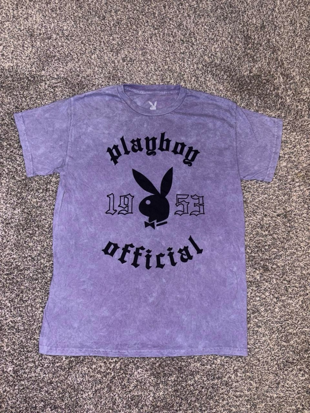 Purple Playboy grunge tee